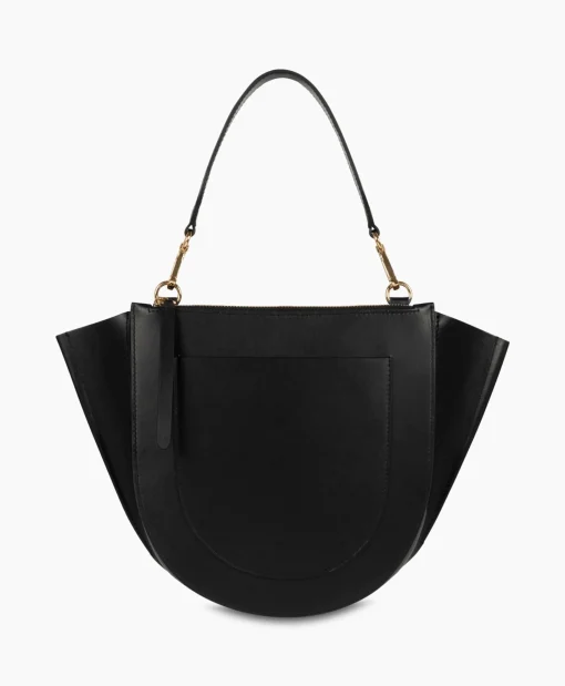 Wandler Crossbody Tas Hortensia Medium Zwart