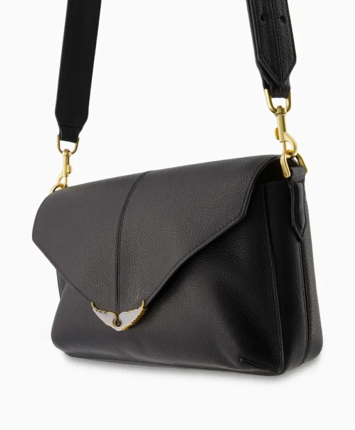 Zadig & Voltaire Crossbody Tas Borderline Daily Grained Leath Zwart