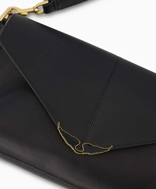 Zadig & Voltaire Crossbody Tas Borderline Daily Grained Leath Zwart