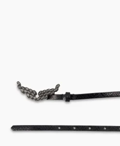Zadig & Voltaire Riem Rock Glossy Wild + Strass Zwart
