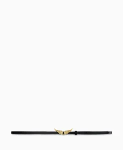 Zadig & Voltaire Riem Rock Natural Leather Zwart