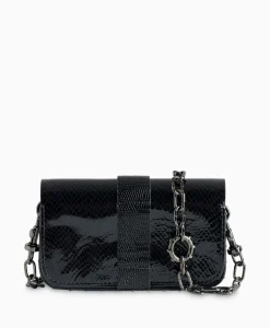 Zadig & Voltaire Schouder / Hand Tas Kate Wallet Glossy Wild Emboss Zwart