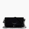 Zadig & Voltaire Schouder / Hand Tas Rock Eternal Smooth Calfskin Zwart