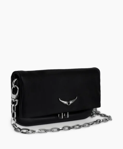 Zadig & Voltaire Schouder / Hand Tas Rock Eternal Smooth Calfskin Zwart