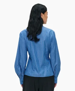 Zenggi Blouse Puff Sleeve Blauw
