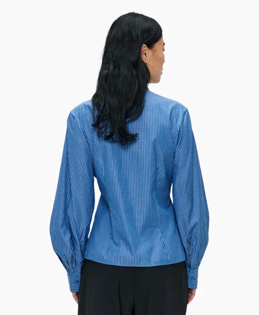 Zenggi Blouse Puff Sleeve Blauw