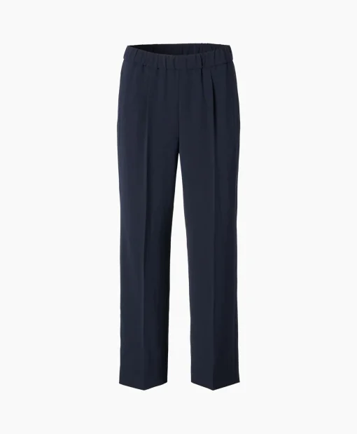 Zenggi Chino Japanese Crepe Relaxed Donker Blauw