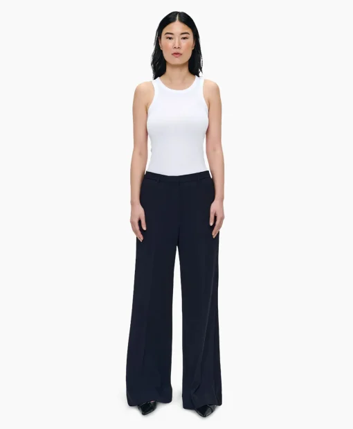 Zenggi Pantalon Techno Silk Donker Blauw