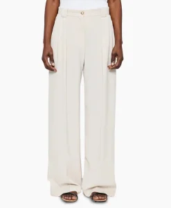 Zenggi Pantalon Wide Pleated Off White