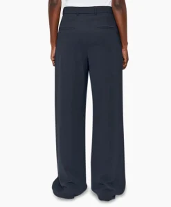 Zenggi Pantalon Wide Pleated Donker Blauw