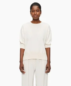 Zenggi Top Relaxed Short Sleeve Off White