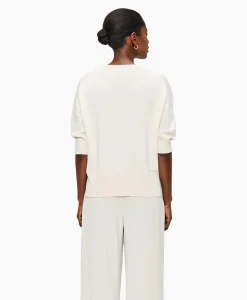 Zenggi Top Relaxed Short Sleeve Off White