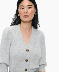 Zenggi Vest Cropped 3/4 Sleeve Licht Grijs